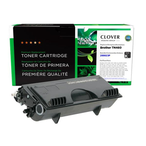 Clover Technologies Group, LLC Remanufactured High Yield Toner Cartridge (Alternative for Brother TN460) (6000 Yield)