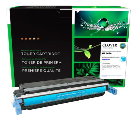 Clover Technologies Group, LLC Remanufactured Cyan Toner Cartridge (Alternative for HP C9731A 645A) (12000 Yield)