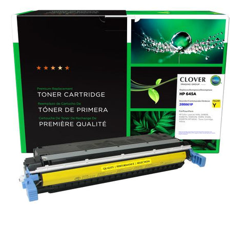 Clover Technologies Group, LLC Remanufactured Yellow Toner Cartridge (Alternative for HP C9732A 645A) (12000 Yield)