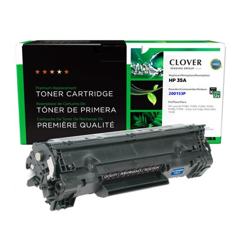 Clover Technologies Group, LLC Remanufactured Extended Yield Toner Cartridge (Alternative for HP CB435A 35A) (2200 Yield)