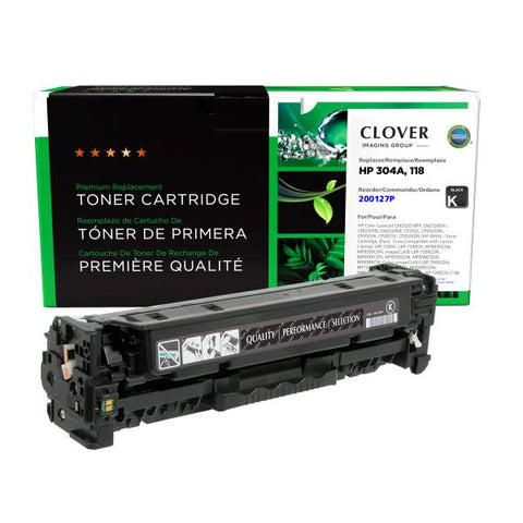 Clover Technologies Group, LLC Remanufactured Black Toner Cartridge (Alternative for HP CC530A 304A) (3500 Yield)