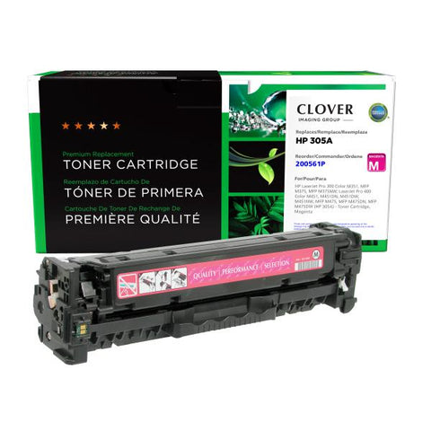 Clover Technologies Group, LLC Remanufactured Magenta Toner Cartridge (Alternative for HP CE413A 305A) (2600 Yield)
