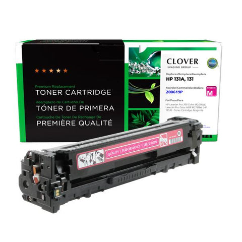 Clover Technologies Group, LLC Remanufactured Magenta Toner Cartridge (Alternative for HP CF213A 131A Canon 6270B001AA 131) (1800 Yield)