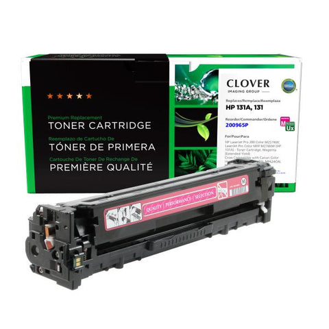 Clover Technologies Group, LLC Clover Imaging Remanufactured Extended Yield Magenta Toner Cartridge for HP CF213A (HP 131A)