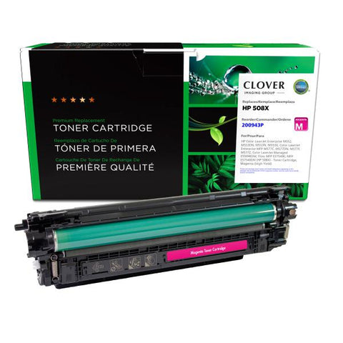 Clover Technologies Group, LLC High Yield Magenta Toner Cartridge for HP CF361X (HP 508X)