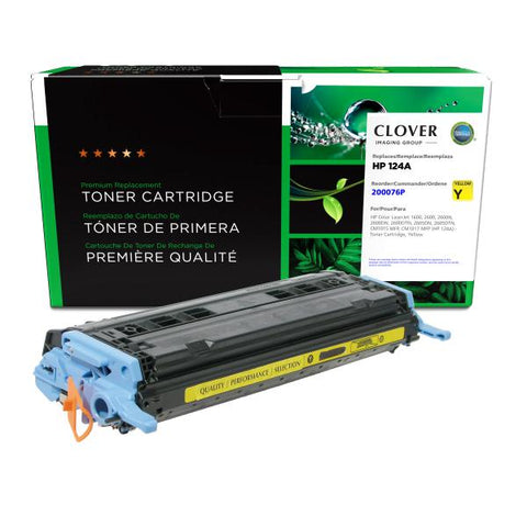 Clover Technologies Group, LLC Remanufactured Yellow Toner Cartridge (Alternative for HP Q6002A 124A) (2000 Yield)