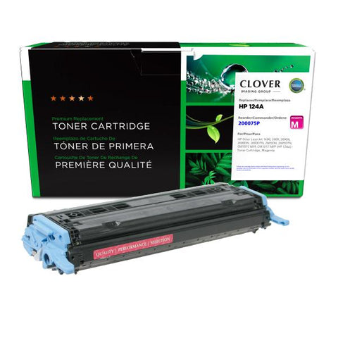 Clover Technologies Group, LLC Remanufactured Magenta Toner Cartridge (Alternative for HP Q6003A 124A) (2000 Yield)
