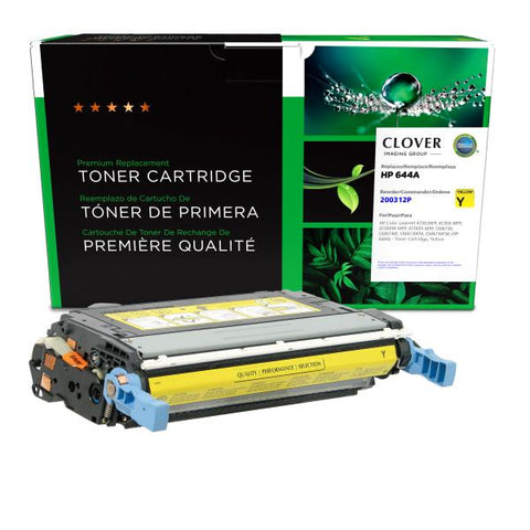 Clover Technologies Group, LLC Remanufactured Yellow Toner Cartridge (Alternative for HP Q6462A 644A) (12000 Yield)