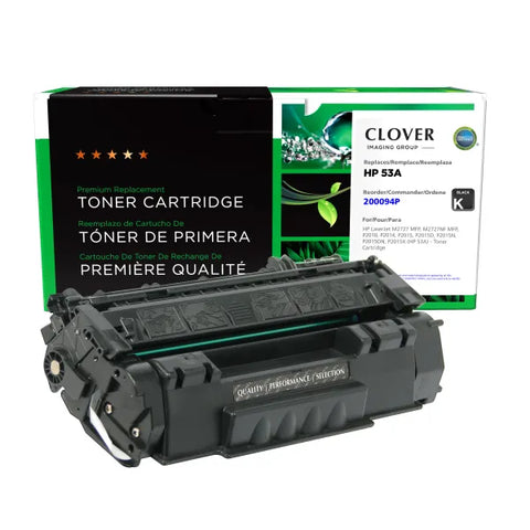 Clover Technologies Group, LLC Remanufactured Toner Cartridge (Alternative for HP Q7553A 53A) (3000 Yield)