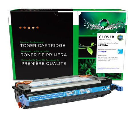 Clover Technologies Group, LLC Remanufactured Cyan Toner Cartridge (Alternative for HP Q7561A 314A) (3500 Yield)