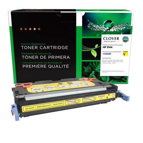 Clover Technologies Group, LLC Remanufactured Yellow Toner Cartridge (Alternative for HP Q7562A 314A) (3500 Yield)