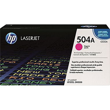 HP 504A (CE253A) Magenta Original LaserJet Toner Cartridge (7000 Yield)