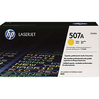 HP 507A (CE402A) Yellow Original LaserJet Toner Cartridge (6000 Yield)