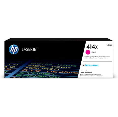 HP 414X (W2023X) High Yield Magenta Original LaserJet Toner Cartridge (6000 Yield)
