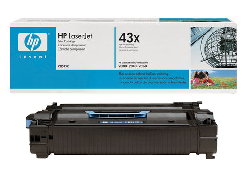 HP 43X (C8543X) Black Original LaserJet Toner Cartridge (30000 Yield)