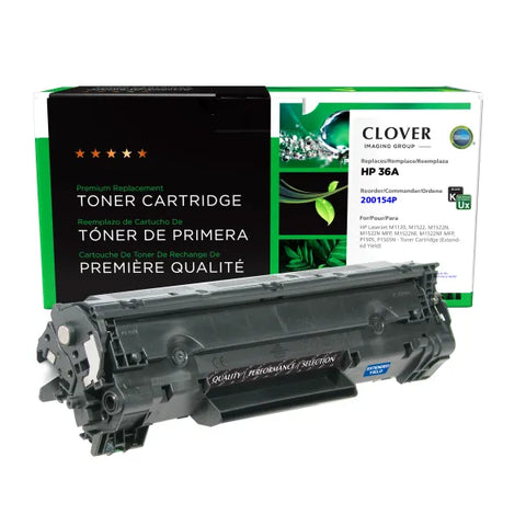 Clover Technologies Group, LLC Remanufactured Extended Yield Toner Cartridge (Alternative for HP CB436A 36A) (3000 Yield)