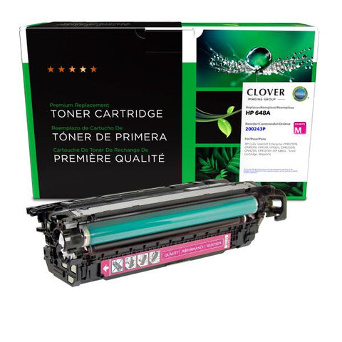 Clover Technologies Group, LLC Remanufactured Magenta Toner Cartridge (Alternative for HP CE263A 648A) (11000 Yield)