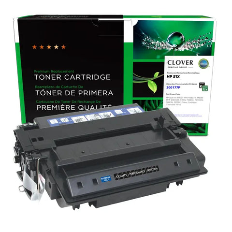 Clover Technologies Group, LLC Remanufactured Extended Yield Toner Cartridge (Alternative for HP Q7551X 51X) (20000 Yield)