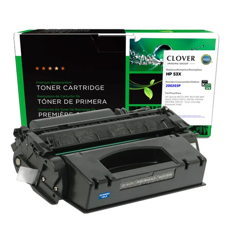 Clover Technologies Group, LLC Remanufactured Extended Yield Toner Cartridge (Alternative for HP Q7553X 53X) (10000 Yield)